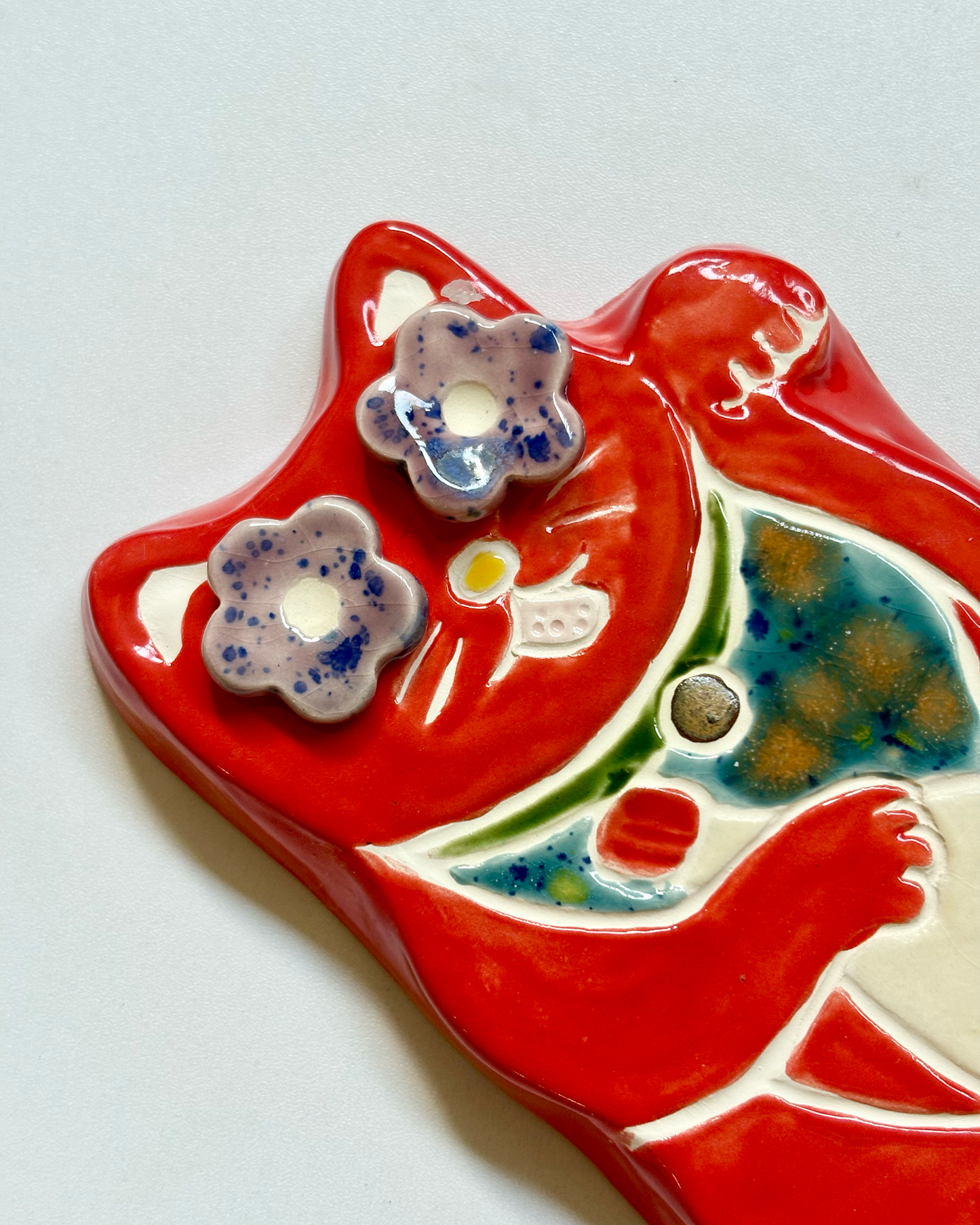 Kewpie Lucky Cat Wall Hanging