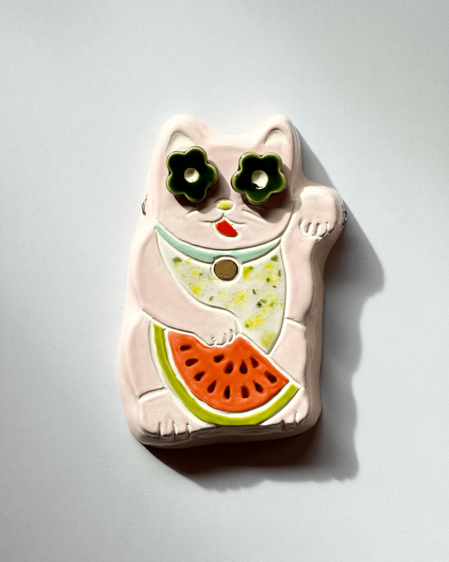 Lucky Cat Wall Hanging - Pink