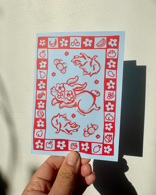Rabbit Greeting Card