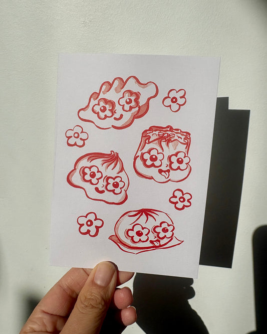 Yum Cha Greeting Card