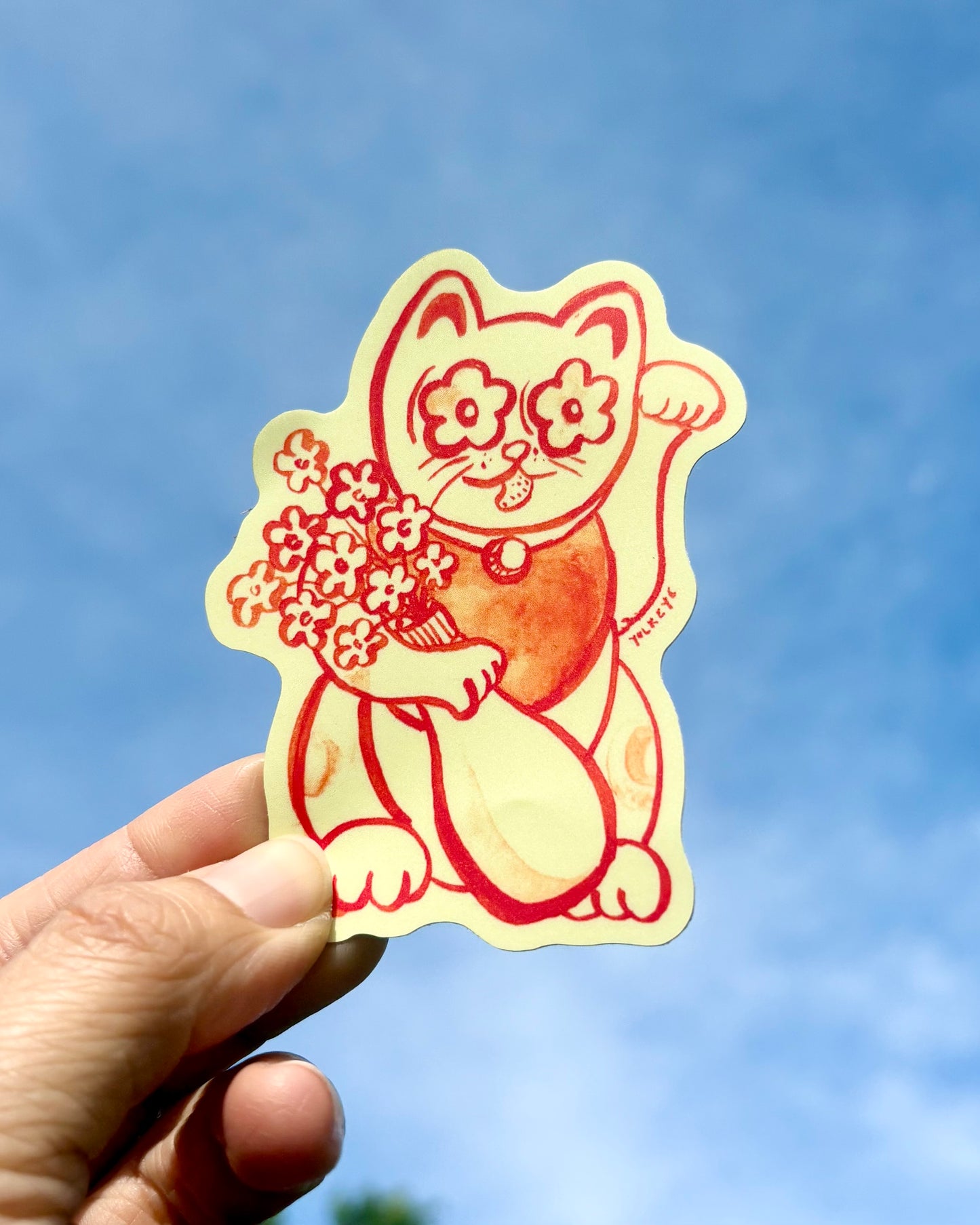 Kewpie Cat Sticker