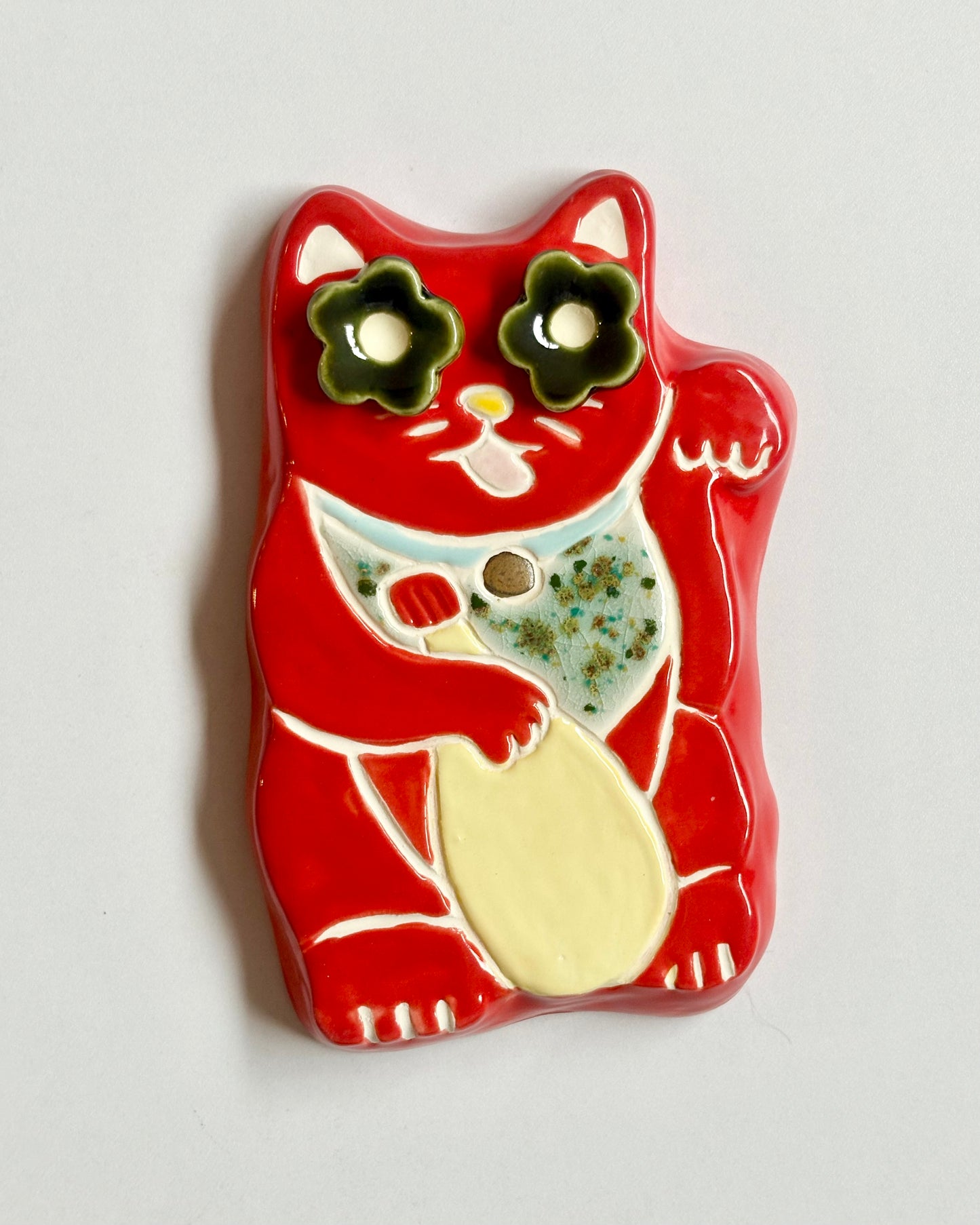 Kewpie Lucky Cat Wall Hanging