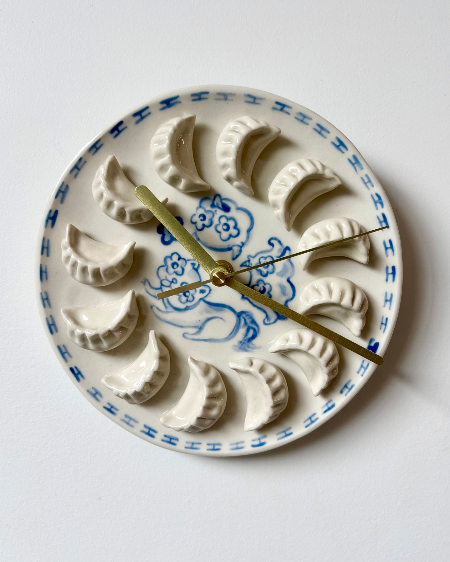Ceramic Dumpling Clock 03