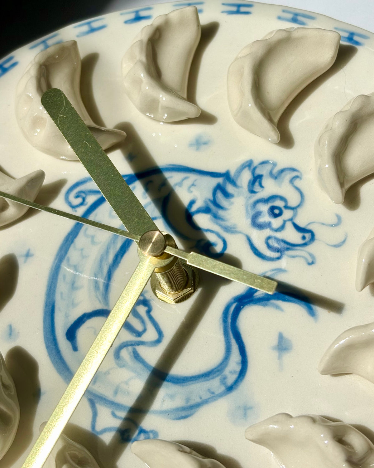 Ceramic Dumpling Clock Dragon 02
