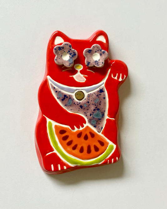 Lucky Cat Wall Hanging Quin