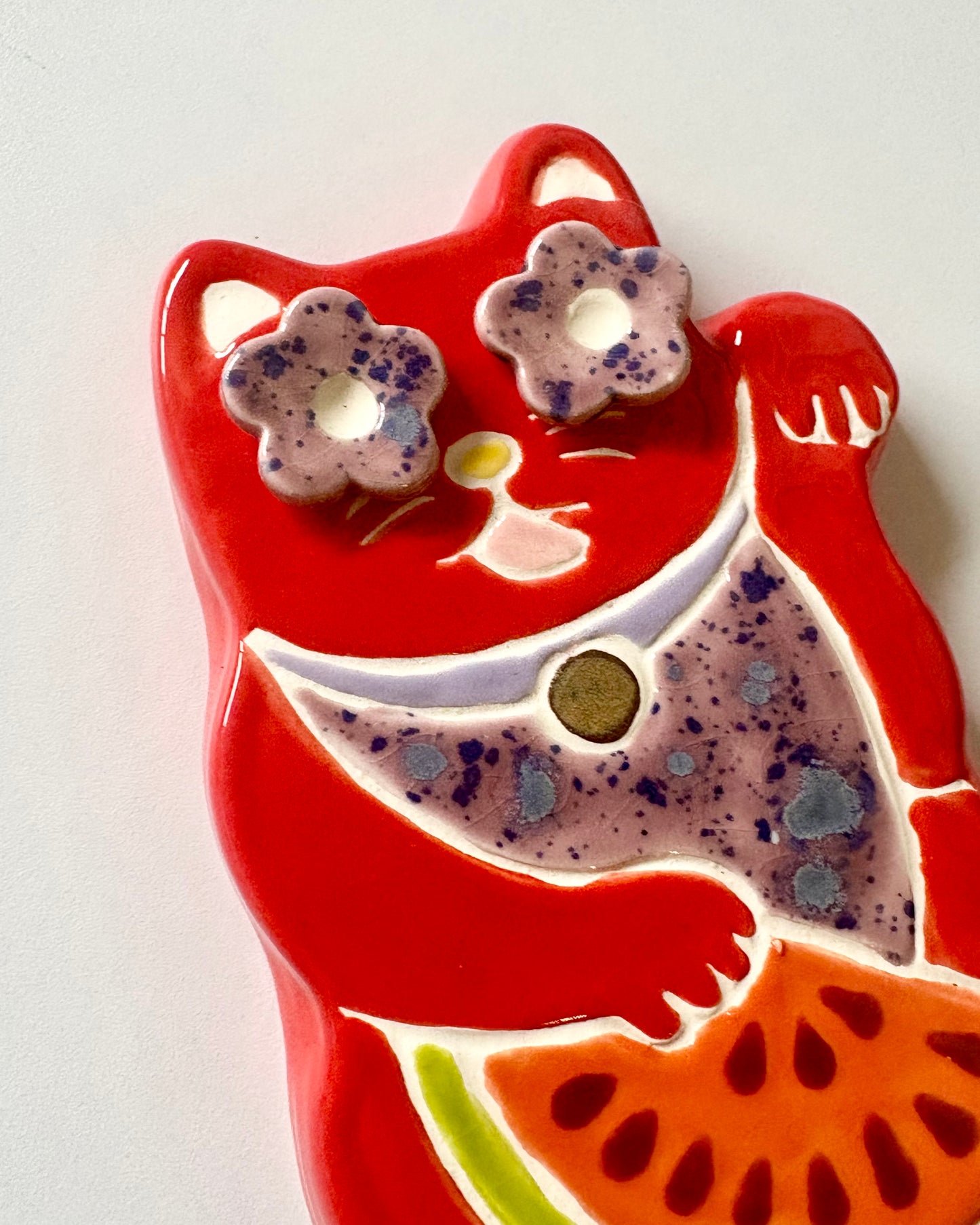 Lucky Cat Wall Hanging Quin