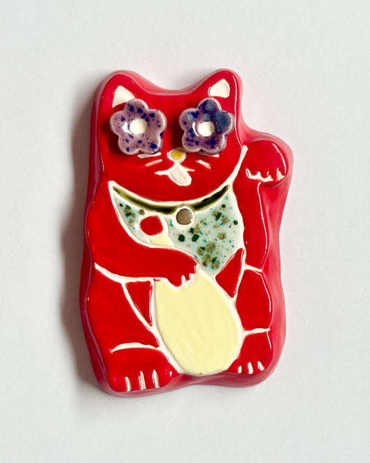 Kewpie Lucky Cat Wall Hanging