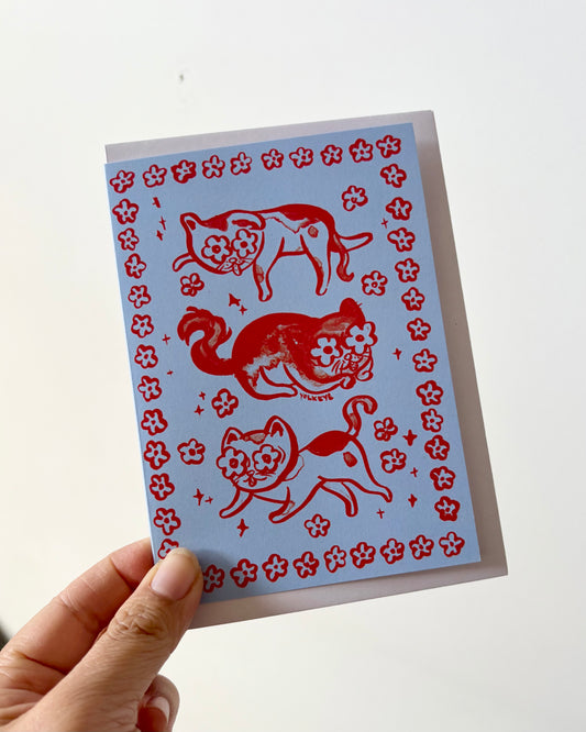 Cats Greeting Card