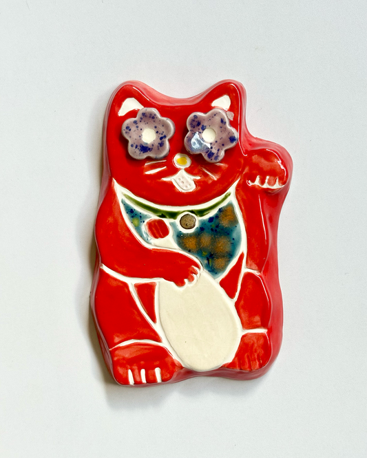 Kewpie Lucky Cat Wall Hanging