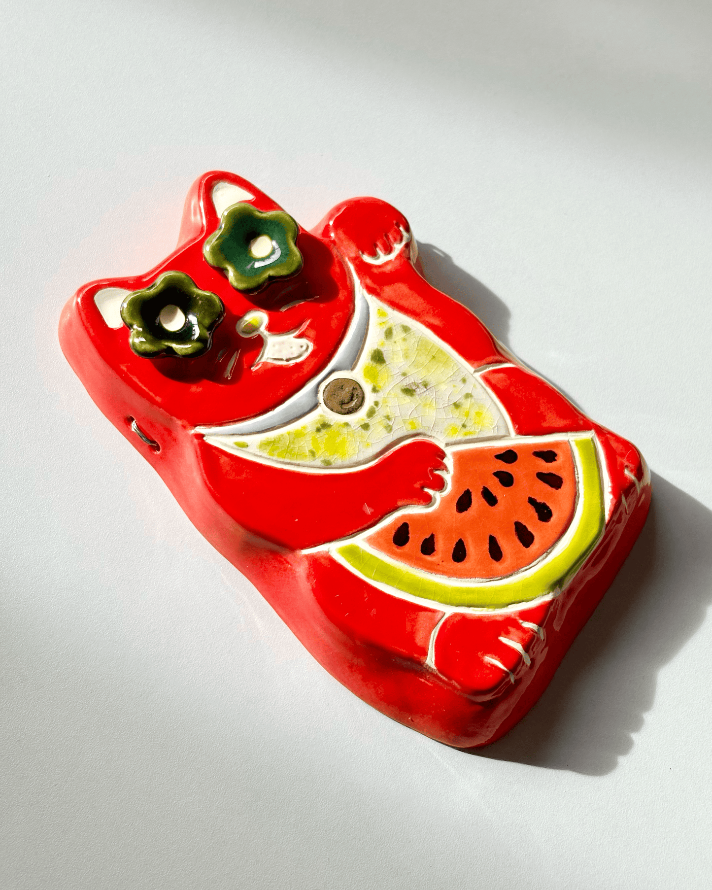 Lucky Cat Wall Hanging Watermelon - Eevee